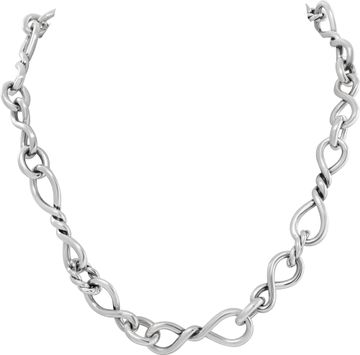 David Yurman Sterling Silver Twisted Link Continuance Necklace David Yurman Sterling Silver Twisted Link Continuance Necklace