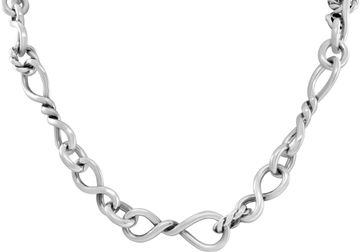 David Yurman Sterling Silver Twisted Link Continuance Necklace