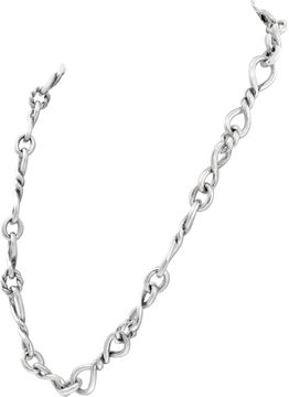 David Yurman Sterling Silver Twisted Link Continuance Necklace