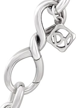David Yurman Sterling Silver Twisted Link Continuance Necklace
