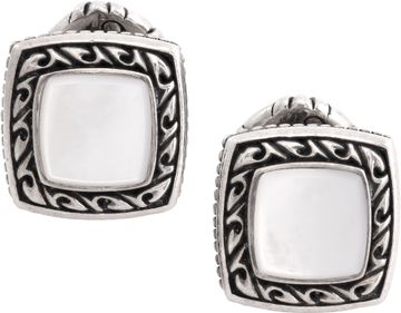 David Yurman sterling silver with mother of pearl cufflinks Cufflinks Collection
