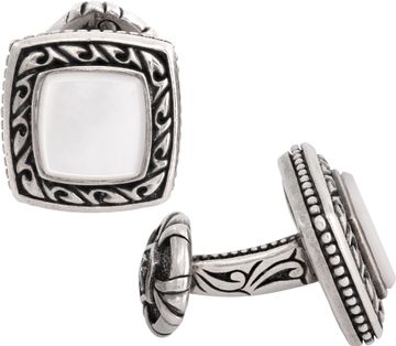 David Yurman sterling silver with mother of pearl cufflinks