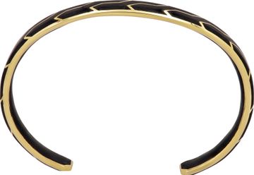 David Yurman Streamline Cuff Bracelet in 18k yellow gold with forged carbon