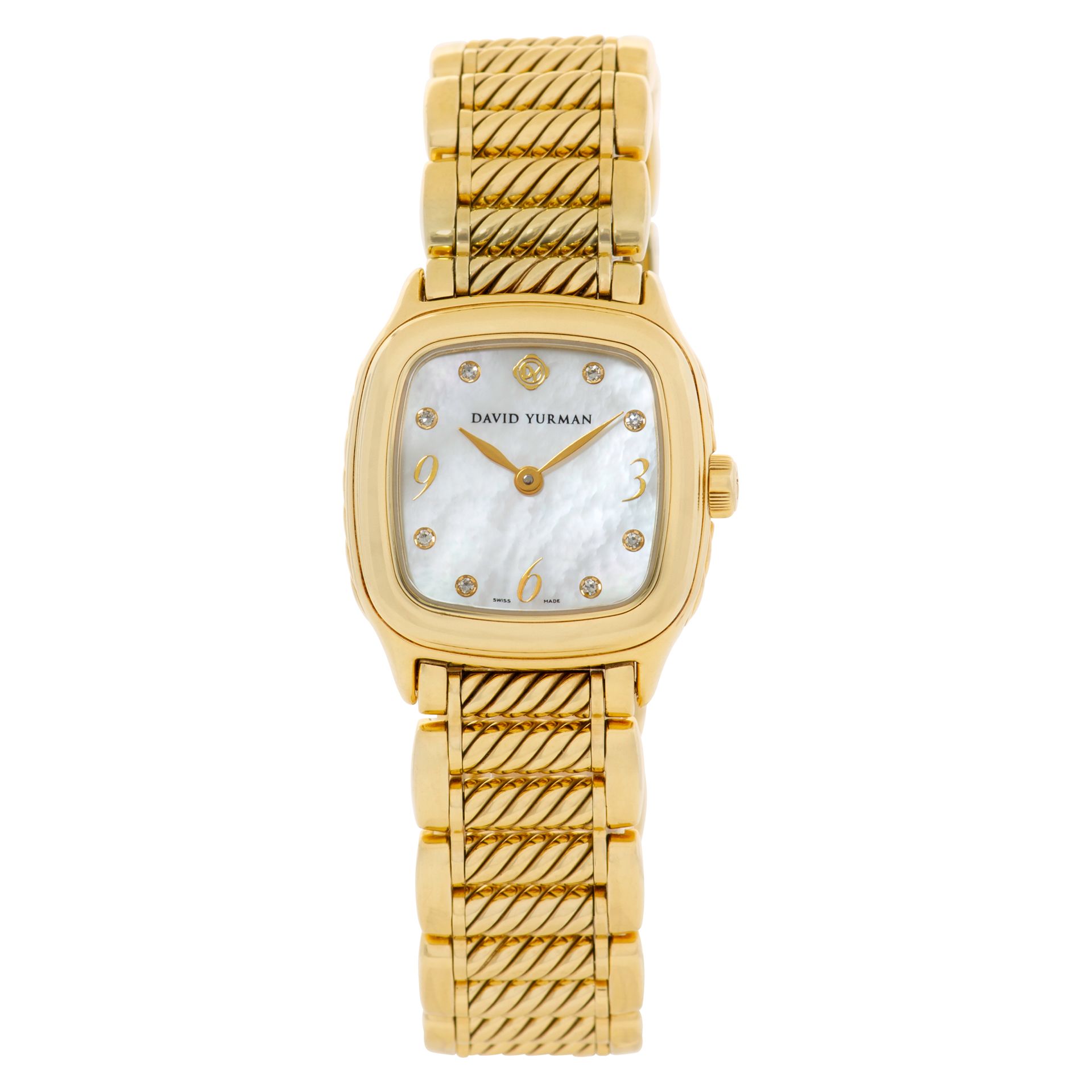 Pre-owned David Yurman Thoroughbred T304-XS88 18k yellow |