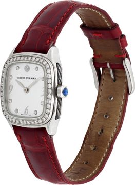 David Yurman Thoroughbred in sterling silver with a diamond bezel