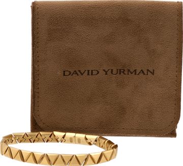 David Yurman Triangle bracelet in 18k yellow gold
