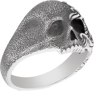 David Yurman Waves Skull Ring in sterling silver