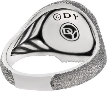 David Yurman Waves Skull Ring in sterling silver