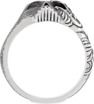 David Yurman Waves Skull Ring in sterling silver