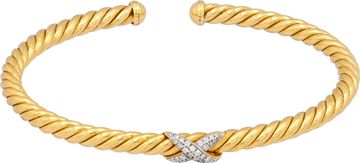 David Yurman X CableSpira Station Diamond Bracelet in 18k yellow gold David Yurman X CableSpira Station Diamond Bracelet in 18k yellow gold Bracelet Collection