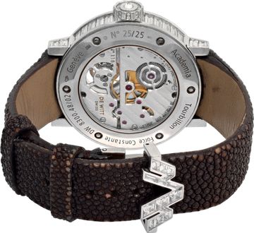 DeWitt Tourbillon 8300.48/02.m120 18k White Gold Silver dial 43mm Manual watch