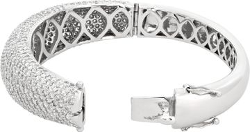 Diamond Bangle in 14k white gold