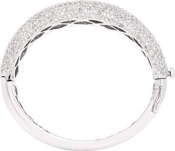 Diamond Bangle in 14k white gold