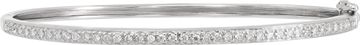 Diamond bangle in 18k white gold