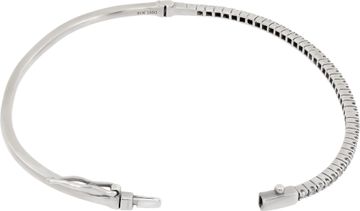 Diamond bangle in 18k white gold