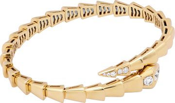 Diamond bangle in 18k yellow gold with 0.47 carats in diamonds