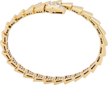 Diamond bangle in 18k yellow gold with 0.47 carats in diamonds