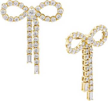 Diamond Bowtie earrings in 14k yellow gold Diamond Bowtie earrings in 14k yellow gold Earring Collection