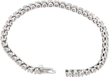 Diamond bracelet 6 carats in 14k white gold