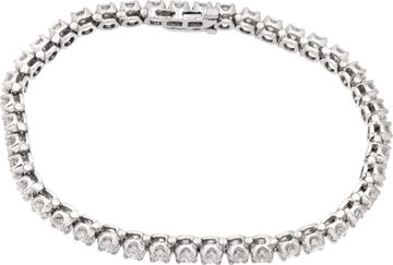 Diamond bracelet 6 carats in 14k white gold