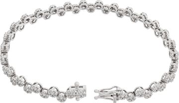 Diamond bracelet in 18k white gold