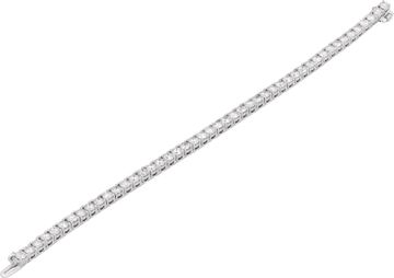 Diamond bracelet in 18k white gold with 7.60 carats in diamonds