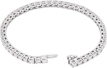 Diamond bracelet in 18k white gold with 7.60 carats in diamonds