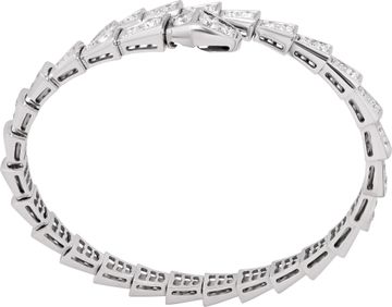 Diamond bracelet in 18k white gold with approx. 2.8 carats in diamonds