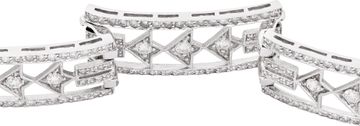 Diamond Bracelet In 18k White Gold With Over 3.5 Carats In Round Brilliant Cut Diamonds.