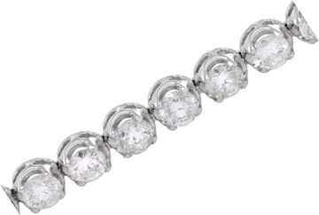 Diamond Bracelet in platinum with aprox. 15.20 cartas of round brilliant cut diamonds