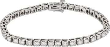 Diamond bracelet with over 6 carats in diamonds set in 14k white gold Bracelet Collection