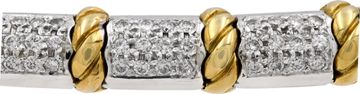 Diamond Choker Necklace in 18k yellow & white gold