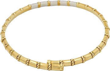 Diamond Choker Necklace in 18k yellow & white gold