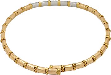 Diamond Choker Necklace in 18k Yellow and White gold