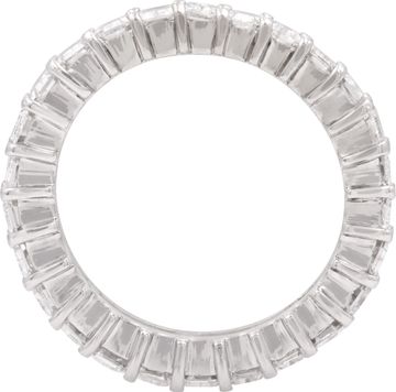 Diamond eternity band 2.60 carats in platinum