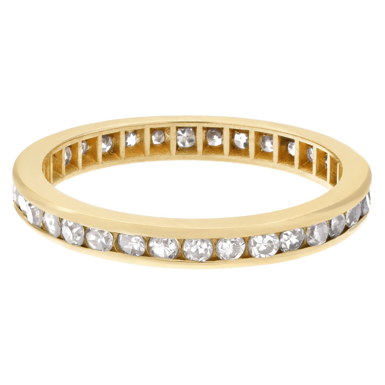 Diamond Eternity Band and Ring in 14k yellow gold | Gray & Sons