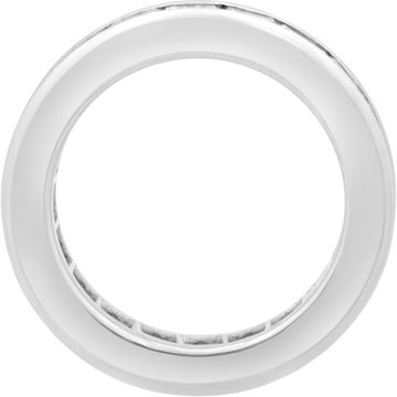 Diamond Eternity band carre cut set in platinum