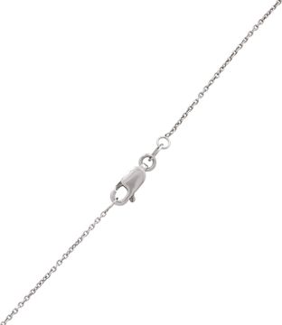 Eternity band with diamonds in pendant necklace in 14k white gold