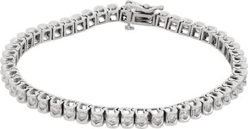 Diamond line bracelet in 14k white gold with over 2.5 carats in channel set diamonds Bracelet Collection