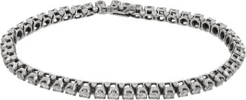 Diamond line bracelet in 14k white gold with over 3.75 carats in diamonds Diamond line bracelet in 14k white gold with over 3.75 carats in diamonds Bracelet Collection
