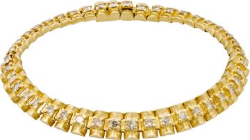 Line diamond prestige bracelet in 14k yellow gold Diamond line bracelet in 14k yellow gold Bracelet Collection