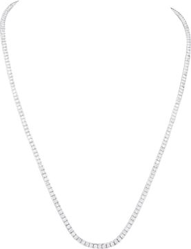 Diamond line bracelet in 18k white gold