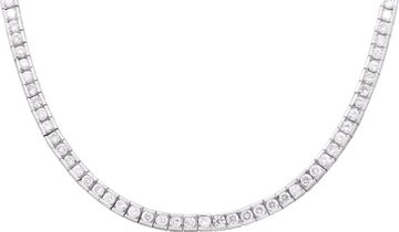Diamond line bracelet in 18k white gold