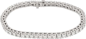 Diamond line bracelet in platinum - 5.83 carats in round brilliant cut diamonds Diamond line bracelet in platinum - 5.83 carats in round brilliant cut diamonds Bracelet Collection