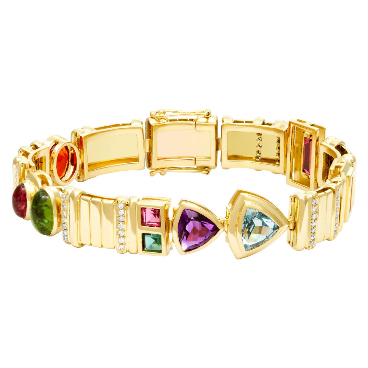 アクセサリー o Gallinari yellow stone bracelet diamond_link_bracelet_in_18k_y