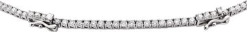 Diamond neckalce in 14k white gold with 7.10 carats in round diamonds