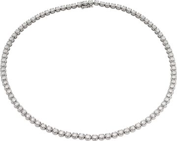 Diamond necklace 22.20 carats in platinum