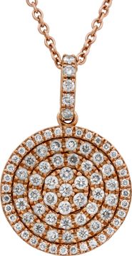 Diamond necklace in 14k rose gold