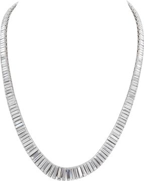Diamond necklace in platinum approx. 20 carats in F-G color, VVS-VS clarity Diamond necklace in platinum approx. 20 carats in F-G color, VVS-VS clarity