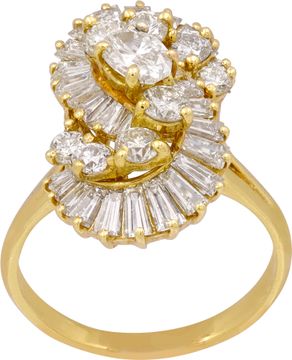 Diamond Pave Swirling RIng in 14k yellow gold Diamond Pave Swirling RIng in 14k yellow gold Ring Collection